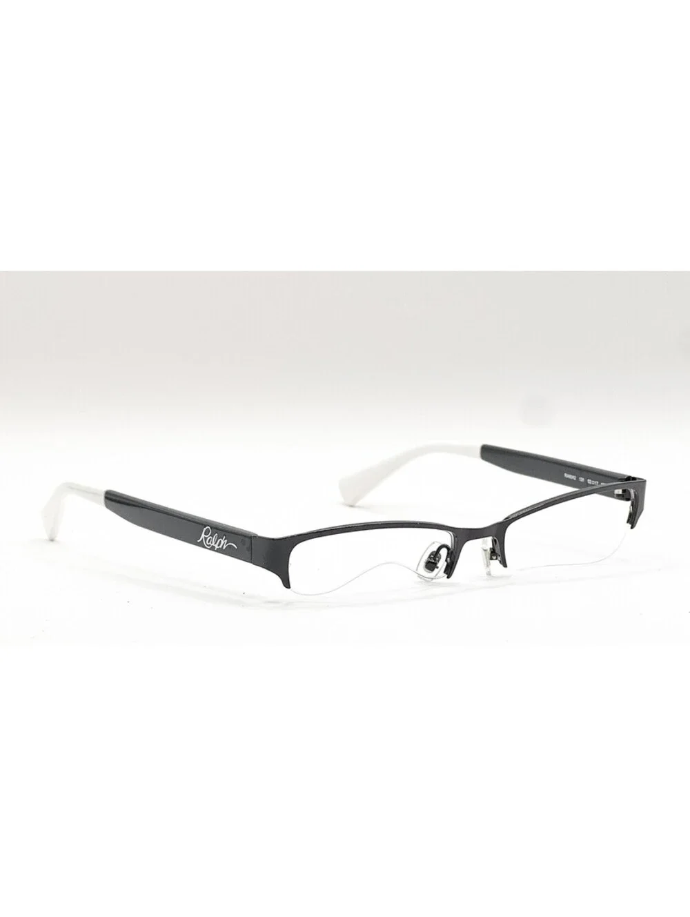 Ralph Lauren RA6042 131 Shiny Black Semi Rimless Authentic Eyeglass Frames 52-17